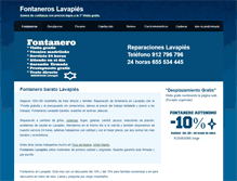 Tablet Screenshot of fontanerolavapies.com